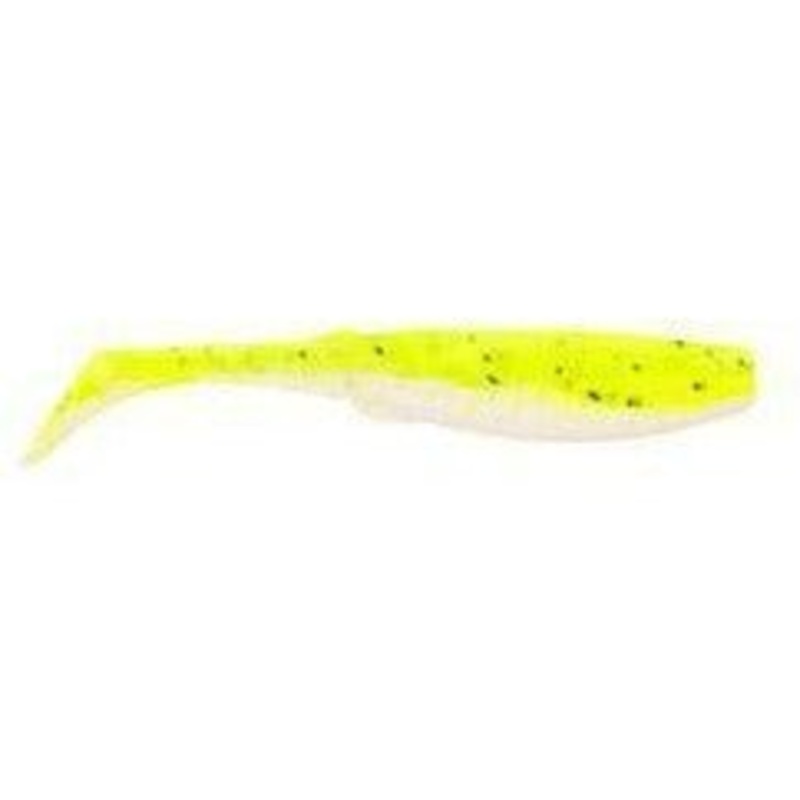 Berkley Gulp! Alive! Paddleshad Pint 4x7 4 Chartreuse Pepper Neon
