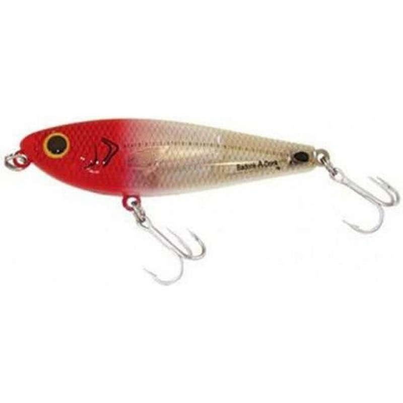 Bomber Lures Badonk-A-Donk HP 3-1/2 1/2 Oz Red Head Flash