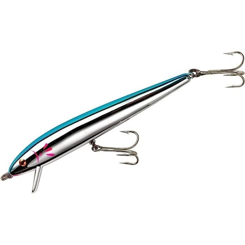 Cotton Cordell Red Fin Shallow Diver 7 1-1/2 Oz Chrome Blue