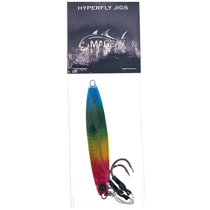 Magbay Lures Hyperfly Ocean Hopper Jig 60g 3-3/4 Rainbow