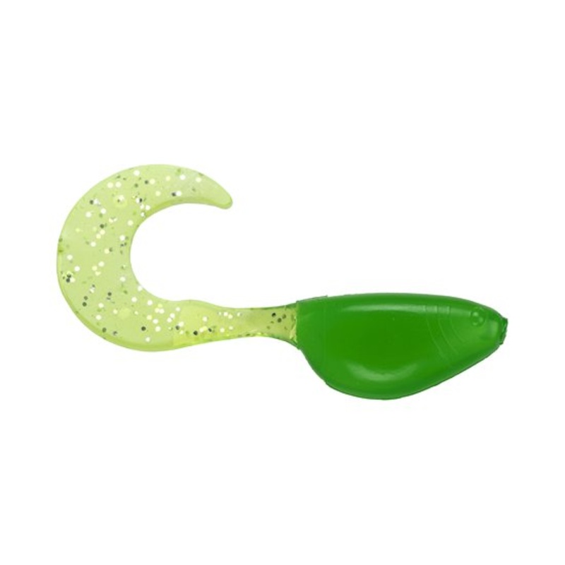 Mr Crappie Shadpole Curlytai 2 Electric Lime