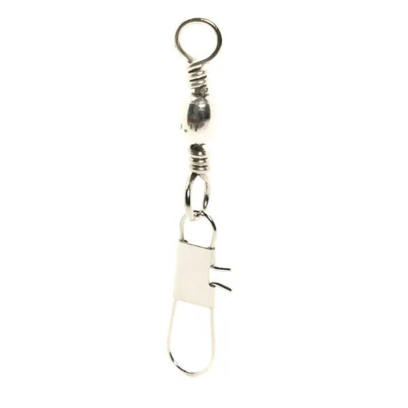 Mustad Barrel Swivels Interlock Snap Nickle