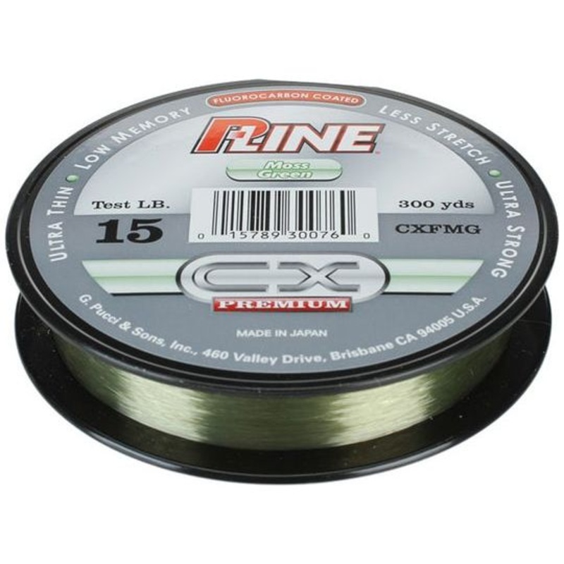 P-Line CX Premium Fluorocarbon 300Yds Moss Green