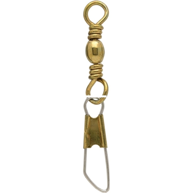 Pucci Barrel Swivels With Safety Snap Brass