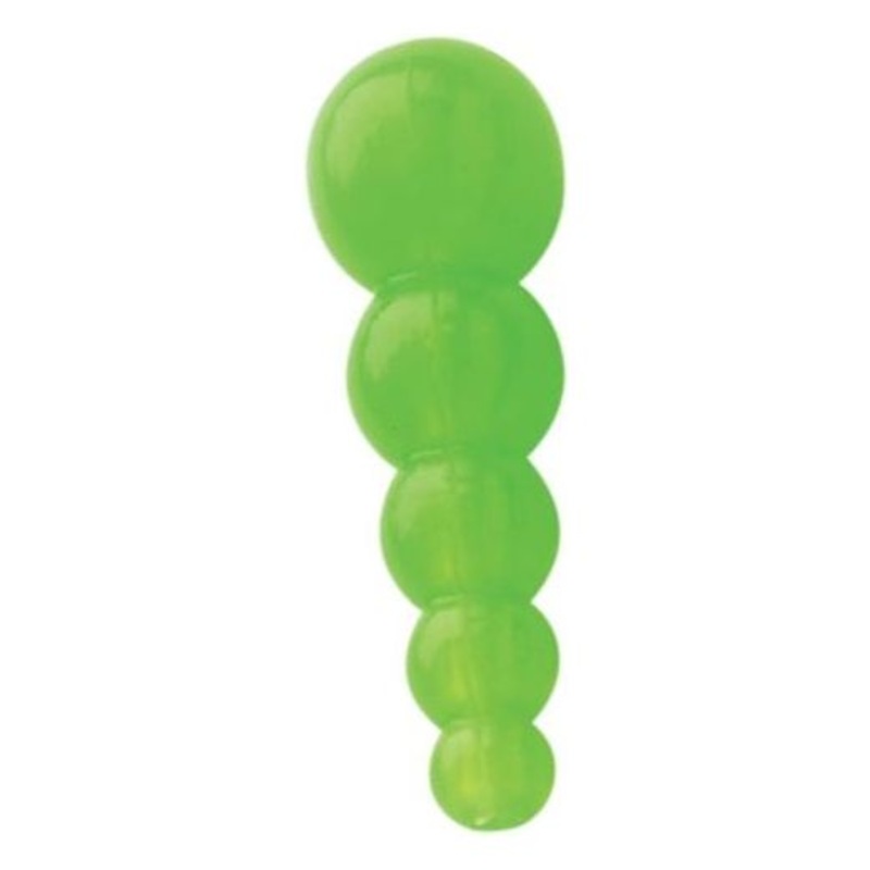 Pucci Plastic Tapered Beads Qty 10 Lime Green Opaque