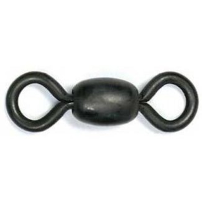 Billfisher Stainless Barrel Swivels Size #12 85LB Test 100Pk Black Oxide
