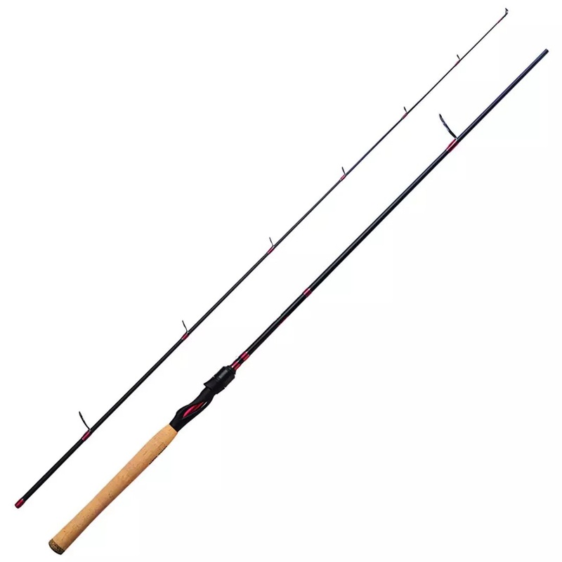 Eagle Claw EC2.5 EC1S66MLF2 Spinning Rod Medium Light 2 pc. 6'6 Flat Black