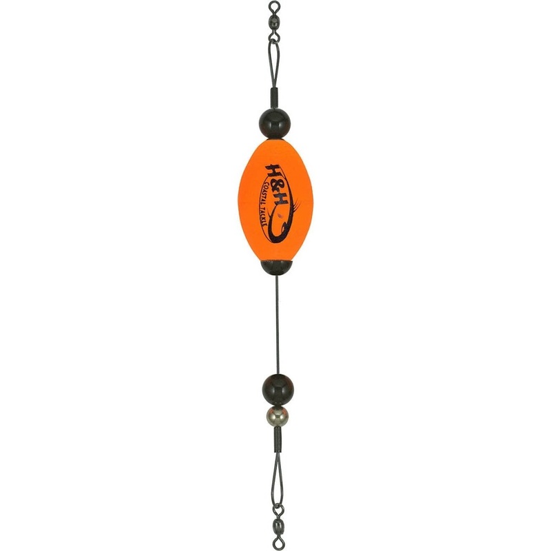 H&H Lures Big Ballin' Cork 2-1/2 Oval Titanium Wire Orange
