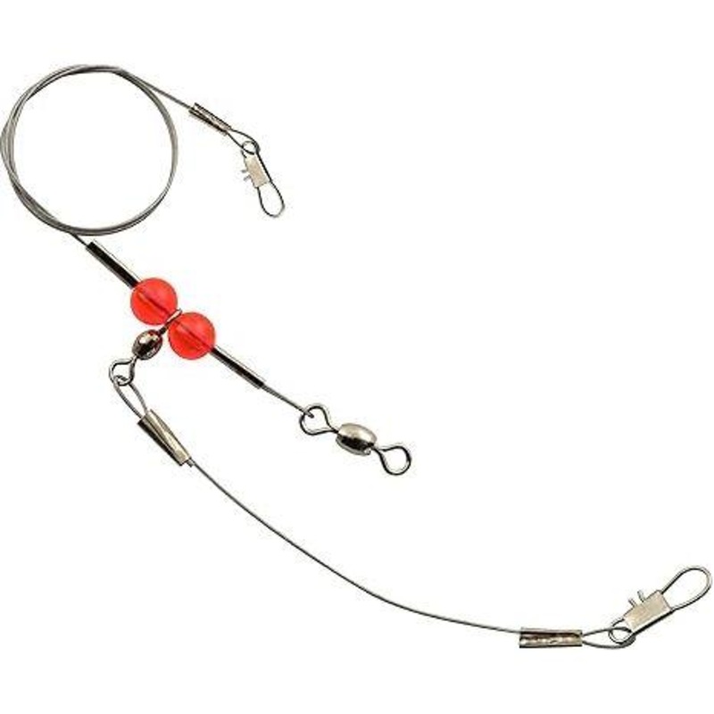 Hurricane Nylon Coated Wire Single Drop Bottom Rigs 14 60Lb Test Qty 1