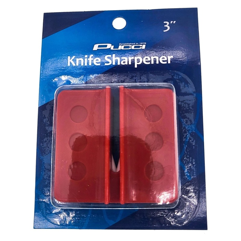 Pucci knife Sharpener 3 Red