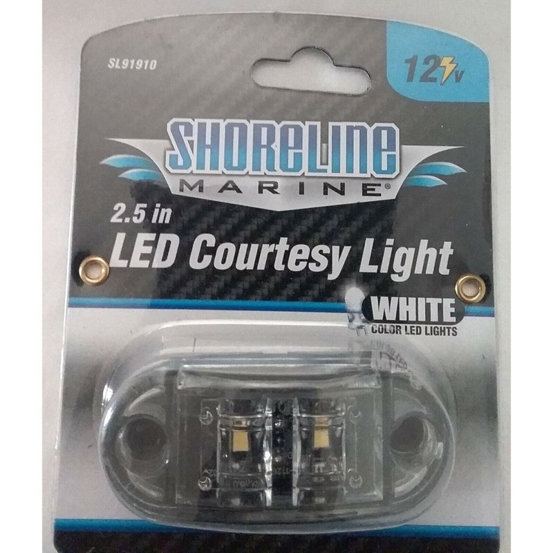Shoreline Marine LED Courtesy Light 2.5 White Qty 1