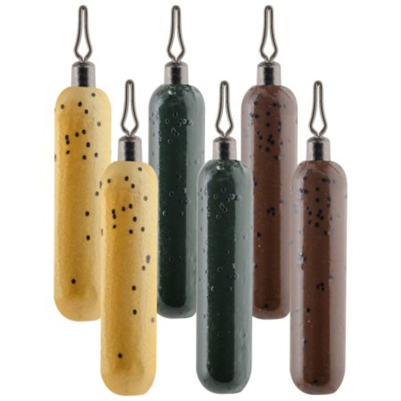 South Bend Drop Shot Cylinder Weights 3/8 Oz Assorted Colors 6 Pack