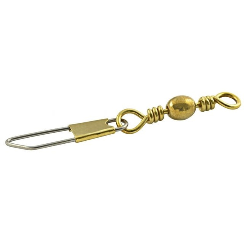 South Bend Snap Swivels Brass|1 Qty 3|3 Qty 4|5 Qty 5|7 Qty 6|10 Qty 7|12 Qty 7|14 Qty 7|1/0 Qty 3