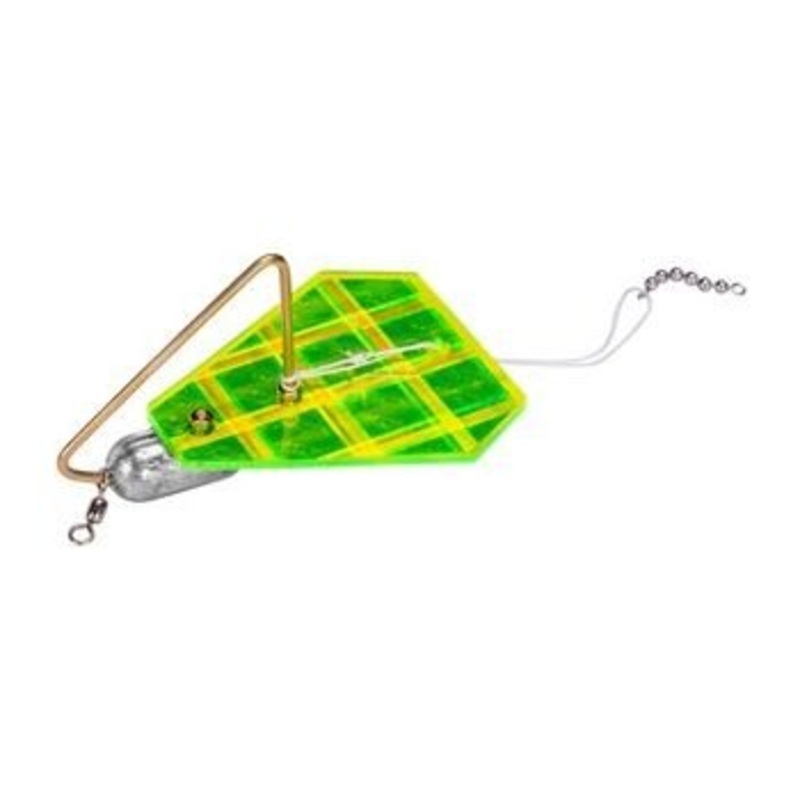 E-Z Tackle 5982 E-Z Diver Delta Reverse 4 Oz Chartreuse/Lazer