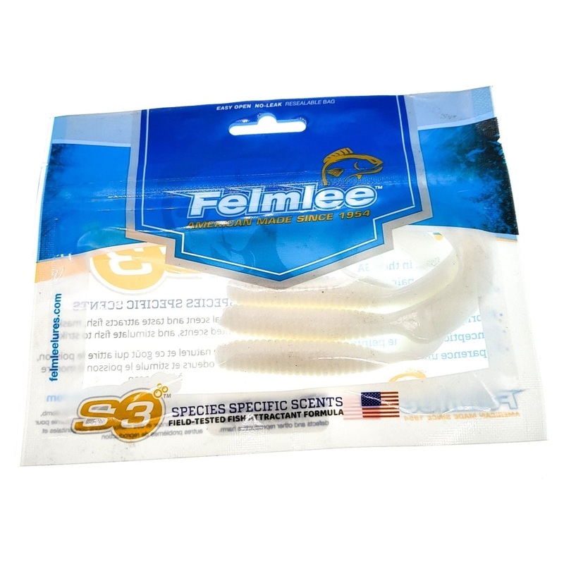 Felmlee Lures Curly Tail Grub 2 White