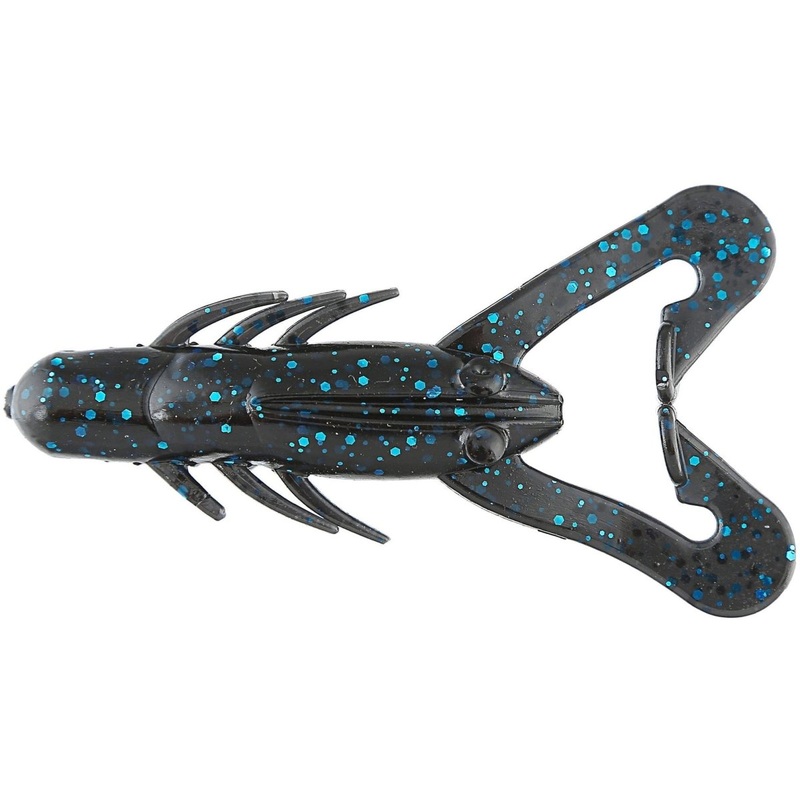 Gene Larew Hammer Craw 3-1/2 Black/Blue
