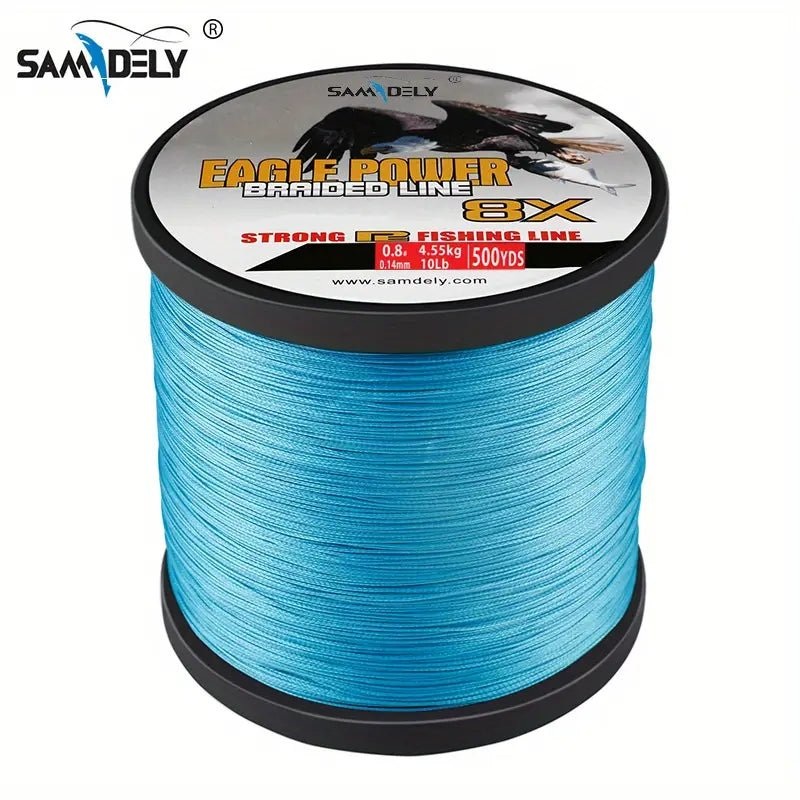 Samdely Eagle Power Braided Line 8X 10Lb 500 Yds Blue