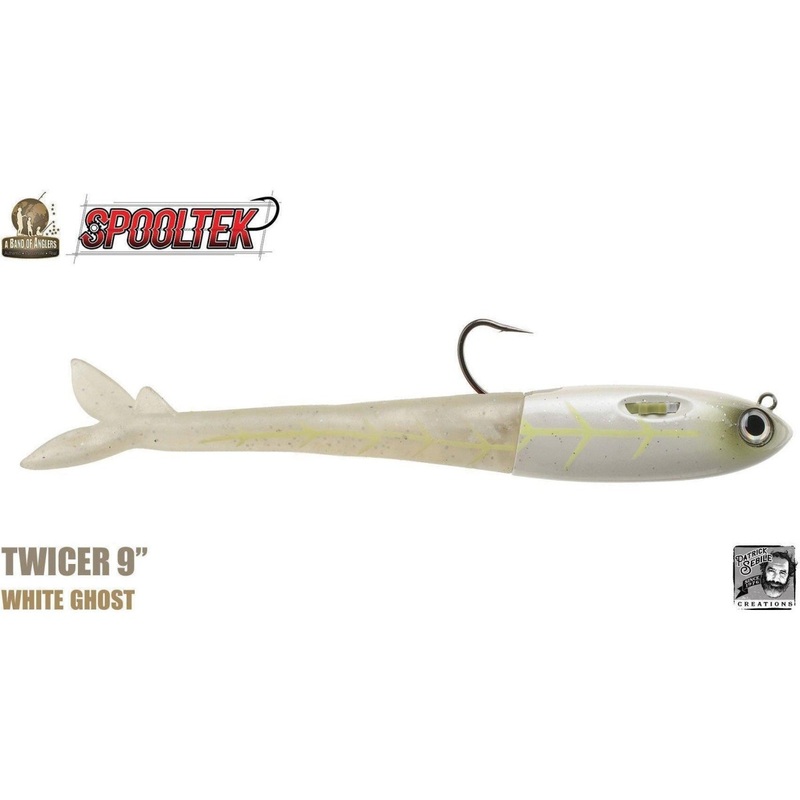 Spooltek Twicer 9 4-1/2 oz. #7/0 Extra Heavy White Ghost