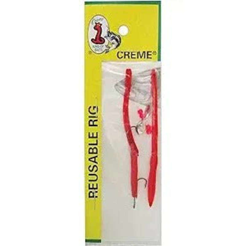 Creme 0401-01-1 Midget Crawler Worm Rig 3-1/2 Natural