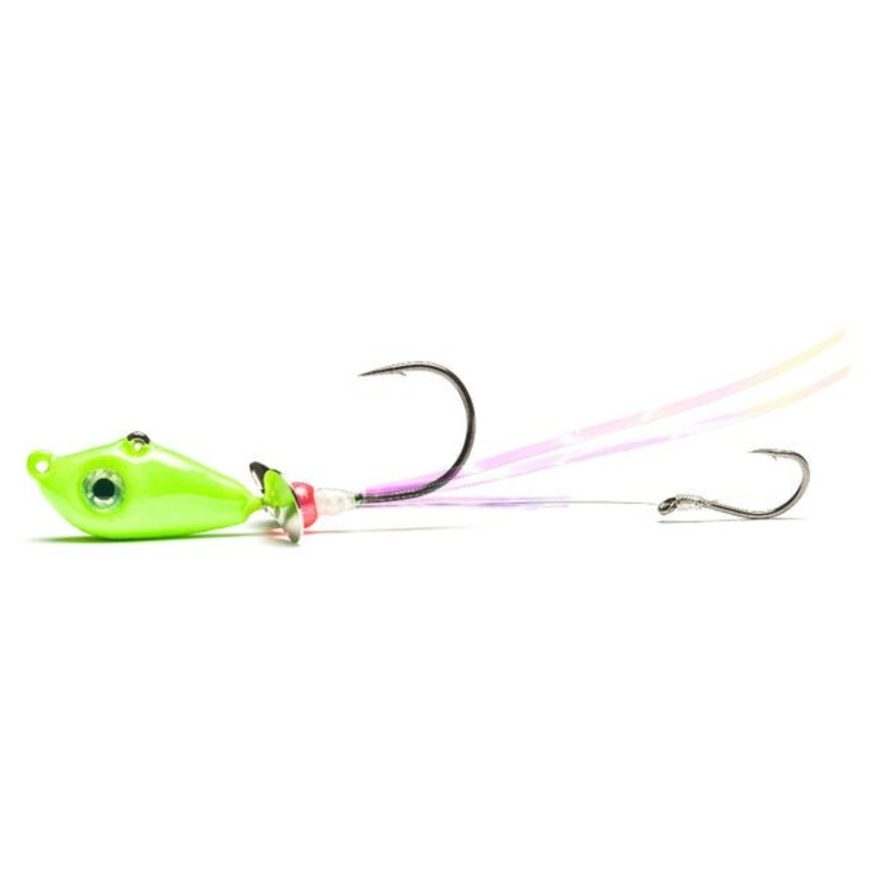 Mustad Addicted Walleye Death Spinner 1/2 Oz Limetreuse