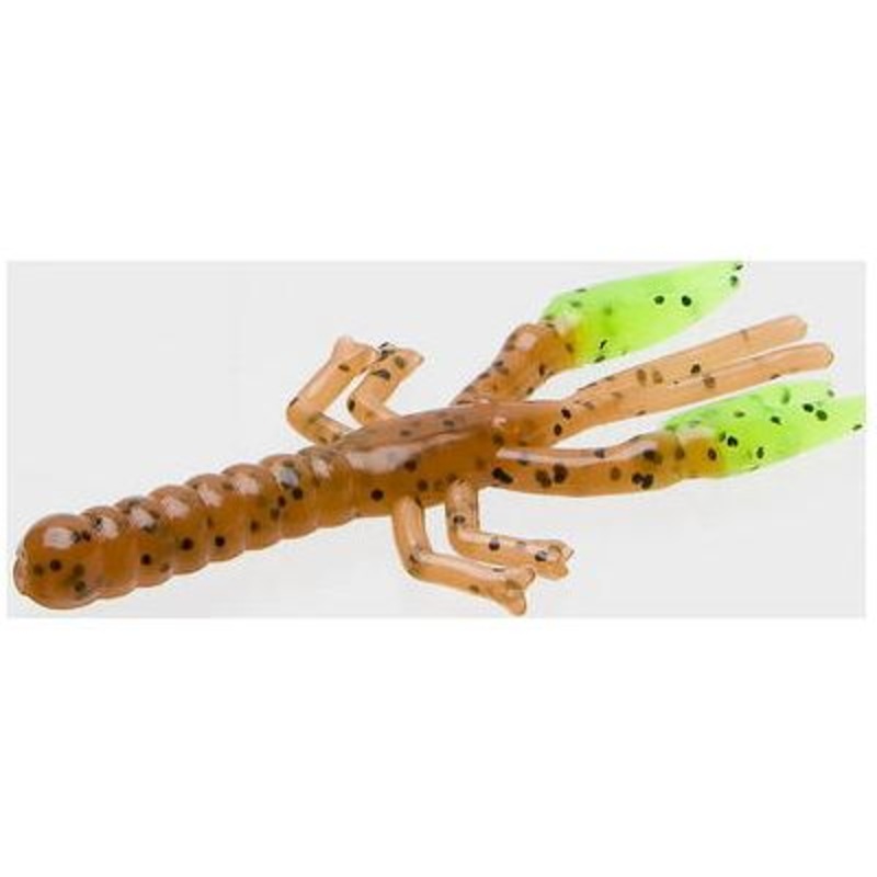 Zoom Lil Critter Craw 3 Pumpkin Chartreuse 12 Pack