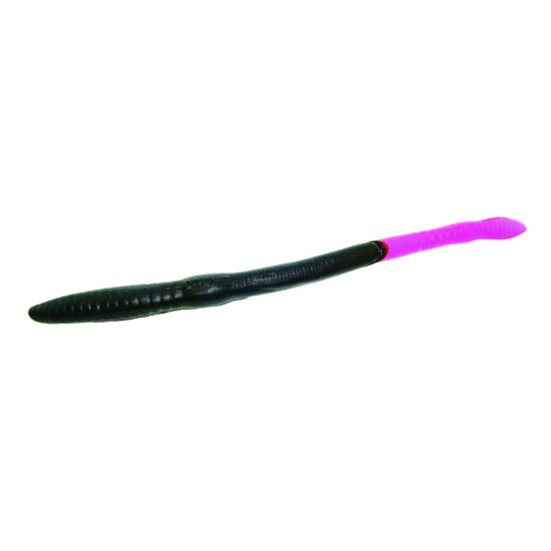 Creme Scoundrel Soft Plastic Worm 6 Black Fire Tail Qty 12