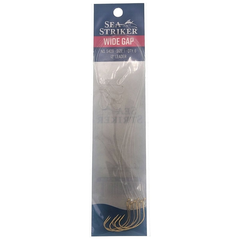 Sea Striker Snelled Hooks 12 Qty 6