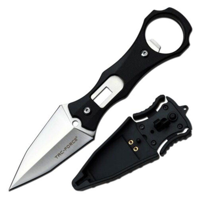 Tac-Force TF-FIX020BK  Fixed Blade Boot Knife. 2.50 Spear Point Blade Black
