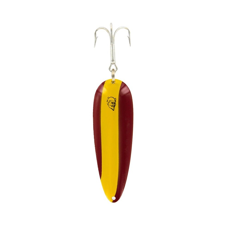 Eppinger Dardevle IMP Spoon 2-1/4 2/5 Oz Red/Yellow Stripe Nickle Blade