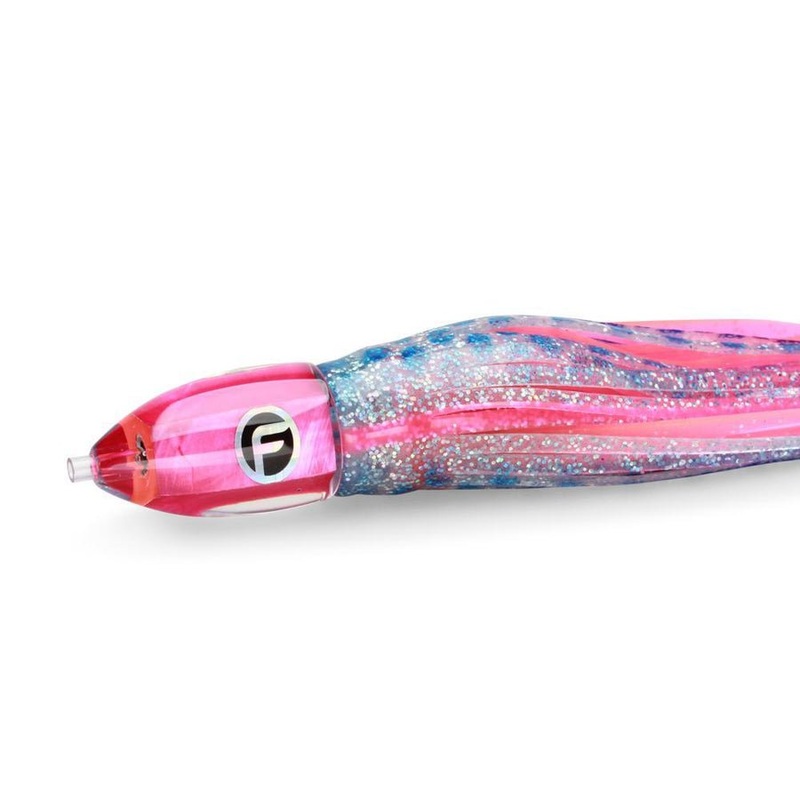 Fathom Double O' Medium Trolling Lure 9 4-1/2 Oz Angel Wing Hot Pink Shell