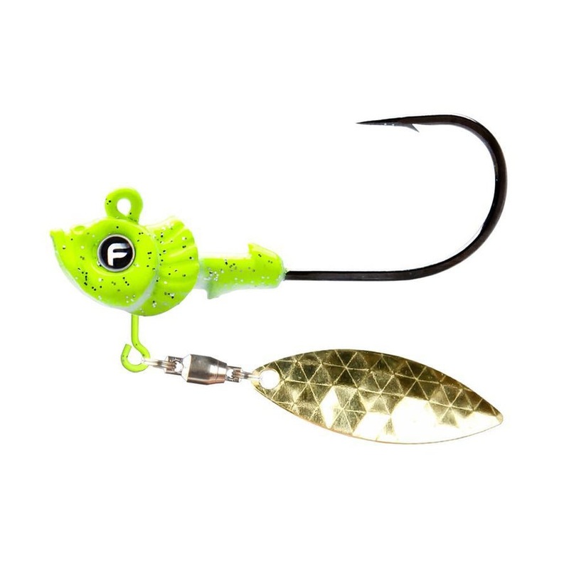 Fathom Pro-Select Belly Blade Jig Head 1/4 Oz Chartreuse