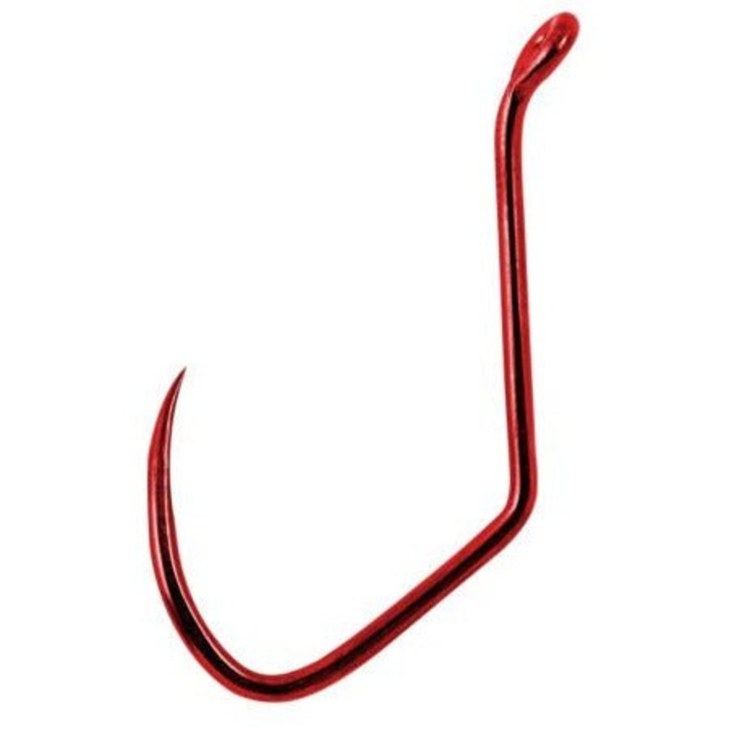Matzuo Octopus Sickle Hook Red Chrome #4 25pk