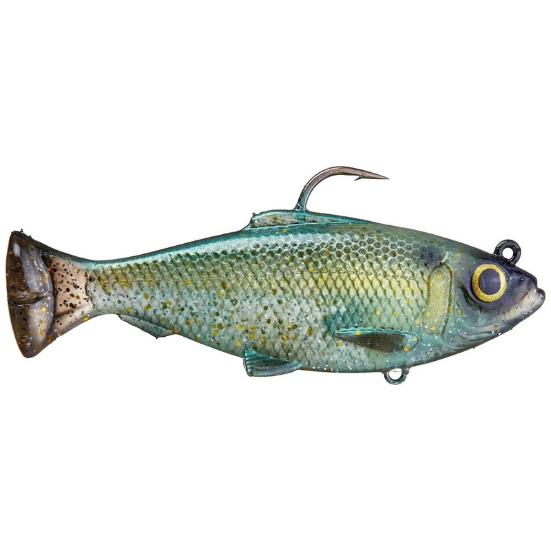 Savage Gear Pulse Tail Baitfish 4 1 Oz RTF Green Back Qty 1