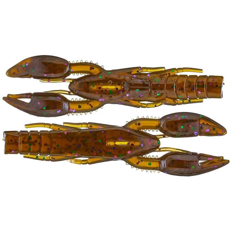 Yamamoto PsychoDad Crawdad Bait 4 Green Pumpkin Candy Qty 5