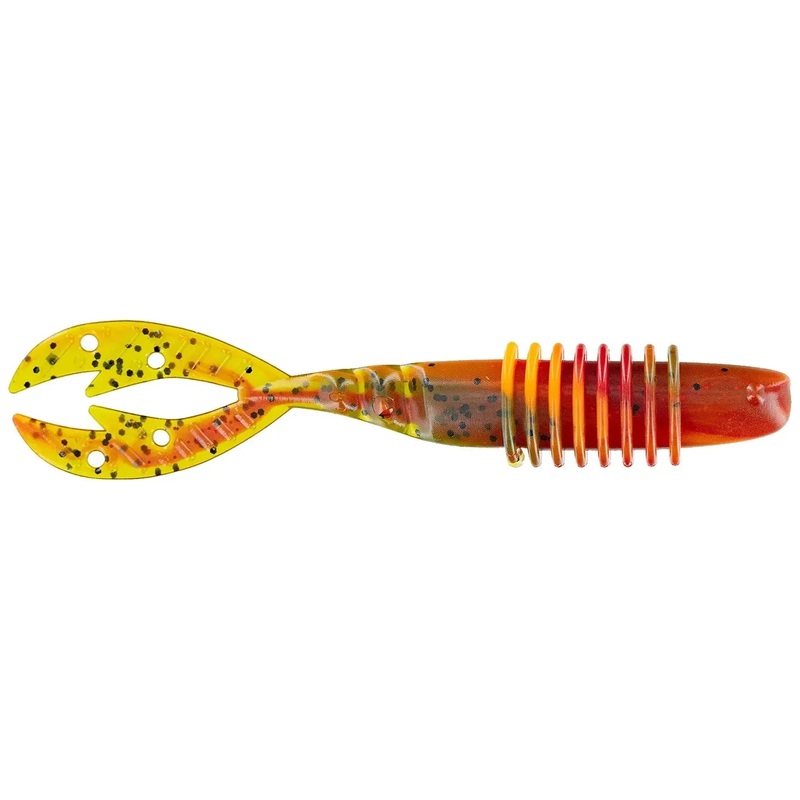 Big Bite Baits Kamikaze Swimon 3.75 Green Pumpkin Flamethrower Qty 7