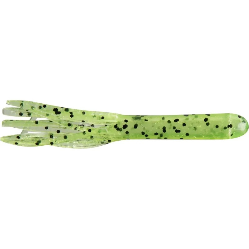 Gitzit Fat Tubes 3.5 Chartreuse/Multi Sparkle Qty 10