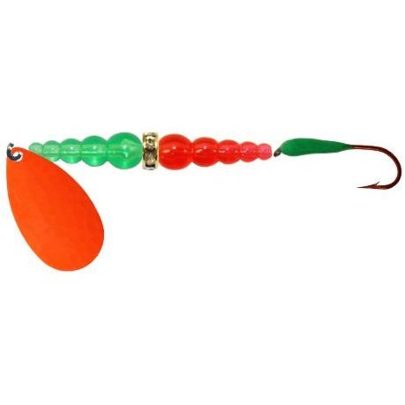 Macks Kokanee Killer 4 Leader Orange Grasshopper Green