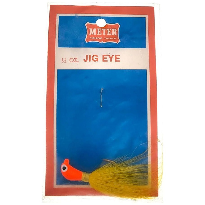 Meter Fishing Tackle Jig Eye 1/4 Oz Orange Yellow
