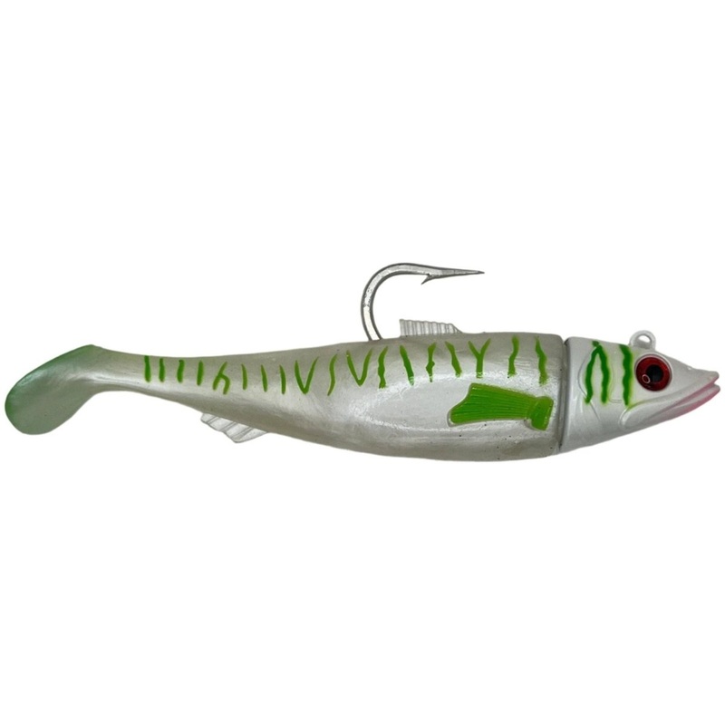 Striper-Gear Shaddy Daddy 5.5 3.5 Oz Glow Chartreuse Stripe