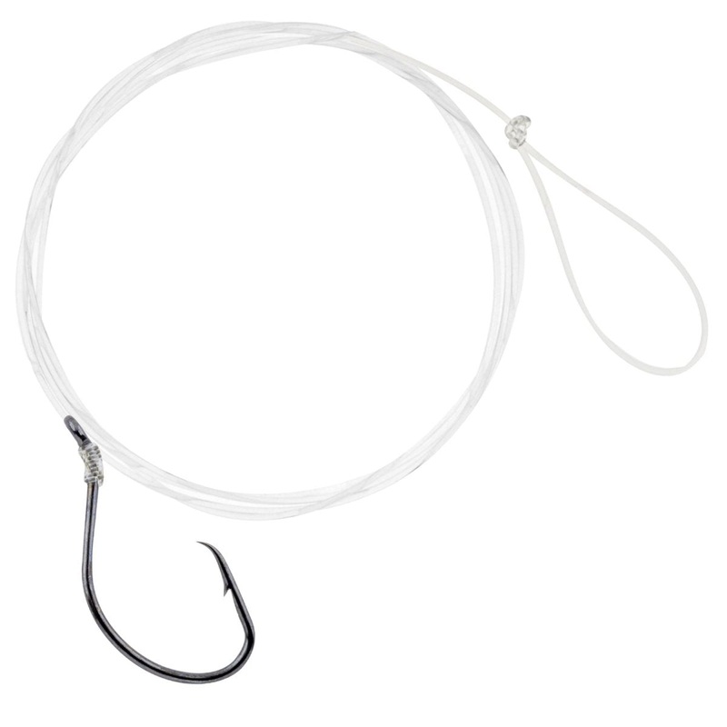 Hurricane Mono Circle Snelled Hook 18 Qty 6