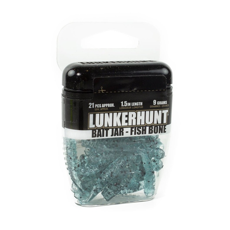 Lunkerhunt Bait Jar Fish Bone 1.5 Qty 21 Fast Fish