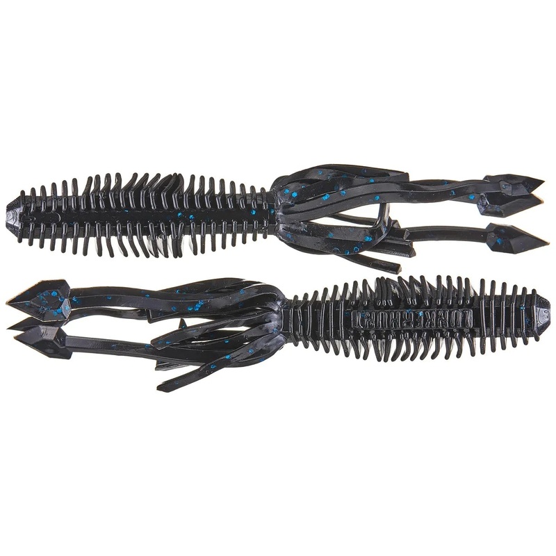 Lunkerhunt Hive Typhon 2.5 Black/Blue Fleck Qty 6