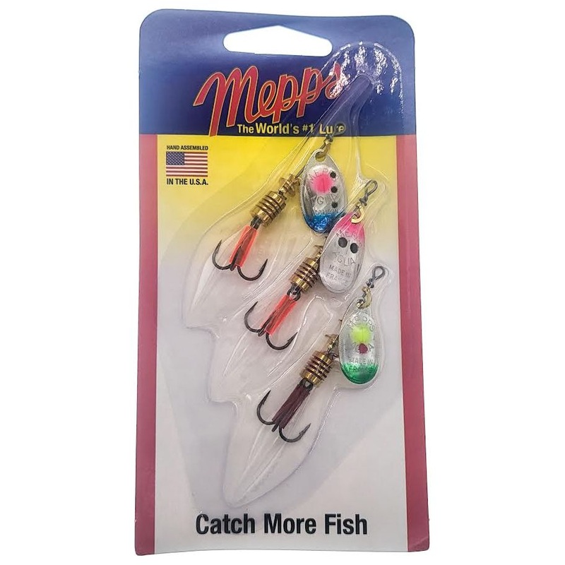Mepps Pack Aglia Bait Series #1 Plain Qty 3
