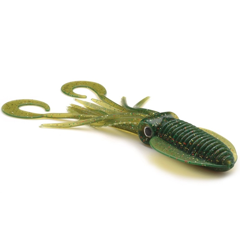 P-Line Twin Tail Squid Skirt 9 Motor Oil Red Flake Qty 1