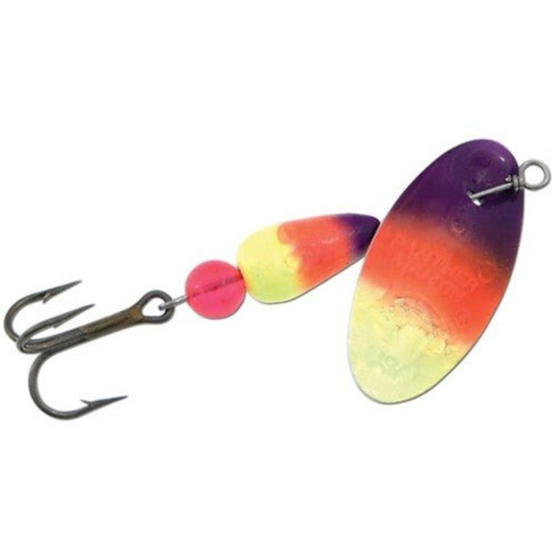 Panther Martin FishSeeUV In-Line Spinner #2 1/16 Oz Chartreuse/Orange/Purple
