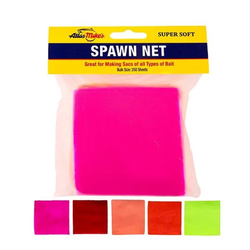 Atlas-Mike's Atlas Spawn Net 3 X 3 Squares Qty 250 Multi Color