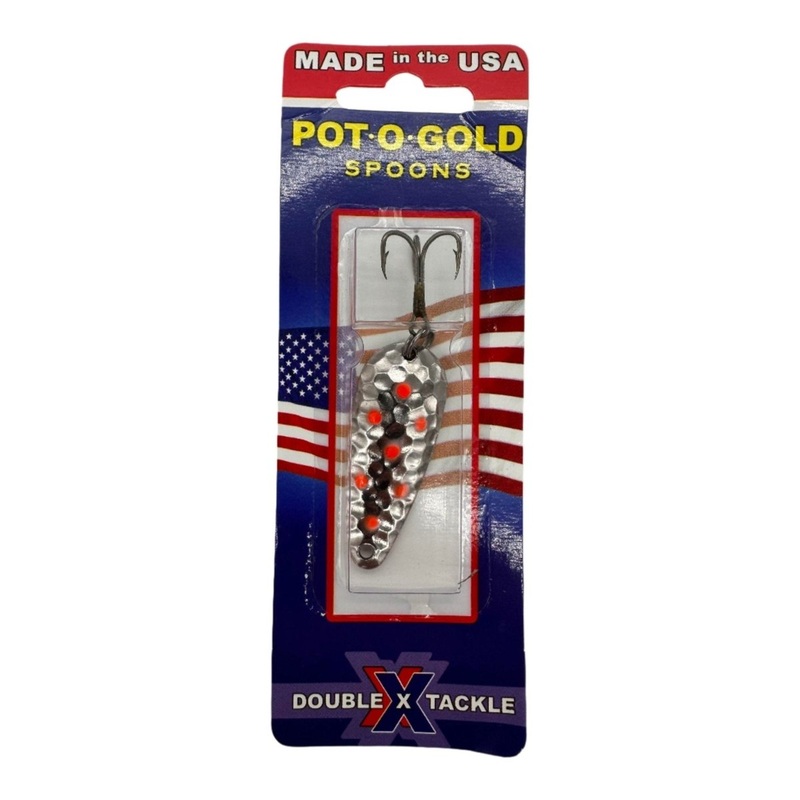 Rainbow Pot O Gold Pog Spoon 1/4oz Hammered Flred Spot