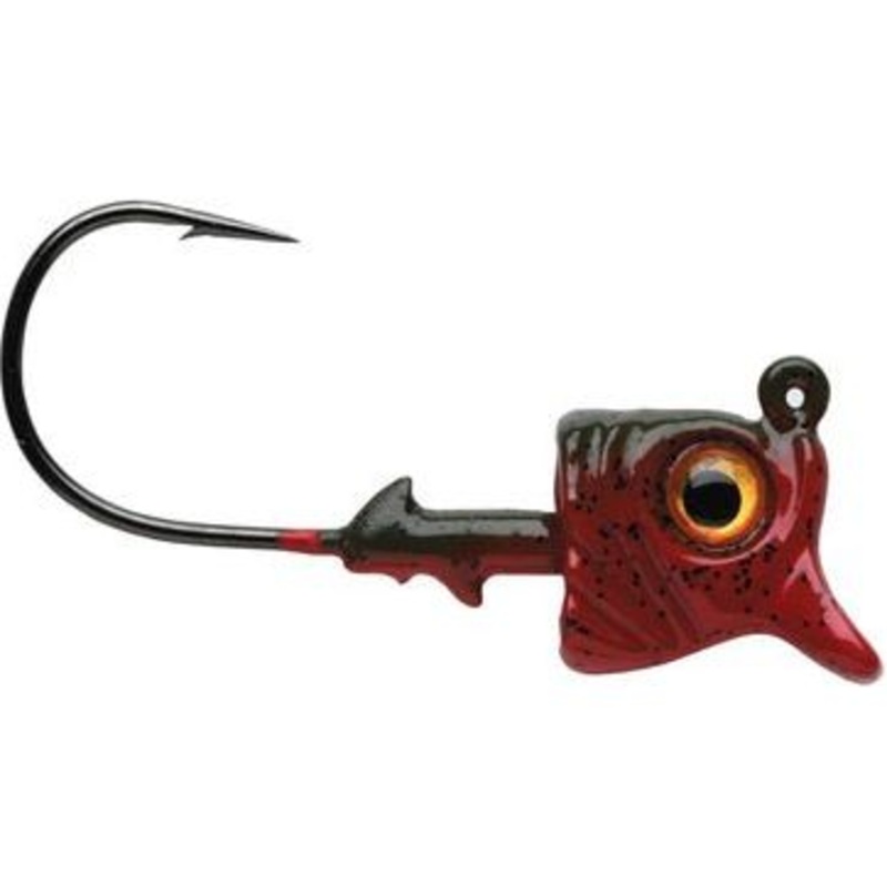 1st Gen Fishing Jaw Dropper Lipped Jig 1/4 Oz Qty 4 Molten Craw