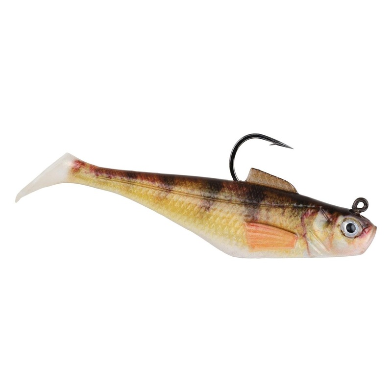 Berkley PowerBait Power Switch Pre-Rigged Swimbaits 4.25 1 Oz HD Yellow Perch Qty 2