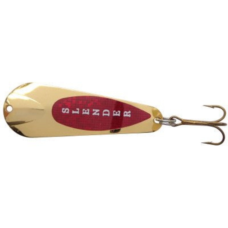 Custom Jigs Slender Spoon 1/16 Oz Gold Red